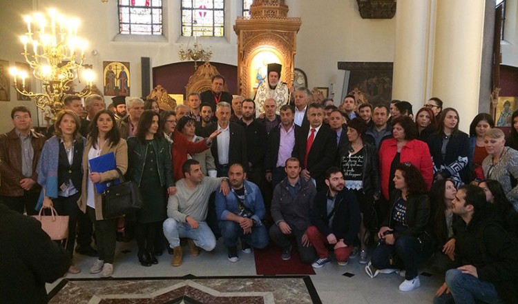 Πόντιοι έψαλαν το «Η Ρωμανία ’πάρθεν» στον Μητροπολιτικό Ναό των Βρυξελλών