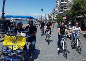 Θεσσαλονίκη: Ποδηλατοπορεία για τη Γενοκτονία των Ποντίων από την ΠΟΕ (φωτο)