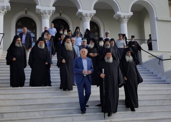 Επίσκεψη Γιάννη Αμανατίδη στο Άγιον Όρος