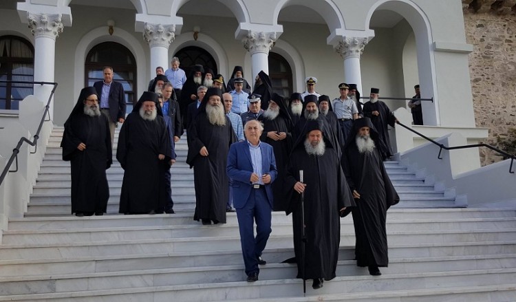 Επίσκεψη Γιάννη Αμανατίδη στο Άγιον Όρος