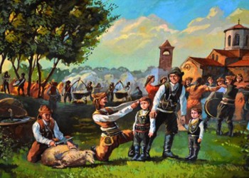 Οι Αργοναύτες-Κομνηνοί αναβιώνουν το έθιμο «Τ' Αελουτροπί', τ' Α-Γιαννί»