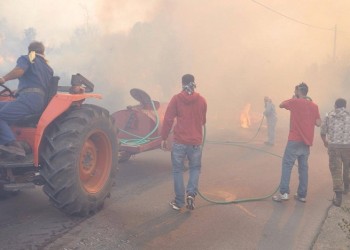 Μεγάλη φωτιά στη Χίο, σε κατάσταση έκτακτης ανάγκης το νησί (φωτο, βίντεο)