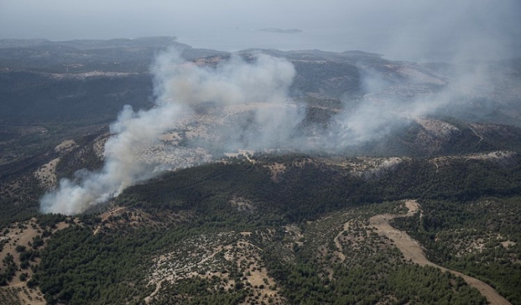 Συγκλονιστικό βίντεο από τη φωτιά στη Θάσο: Πέρασαν μέσα από τις φλόγες