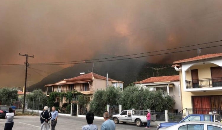 Φωτιά στην Πελλάνα Λακωνίας 6