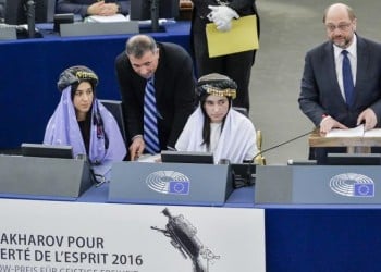 Σε δυο κορίτσια Γεζίντι που σώθηκαν από την κόλαση το βραβείο Ζαχάροφ