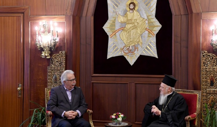Ο υπουργός Παιδείας Κ. Γαβρόγλου στο Οικουμενικό Πατριαρχείο