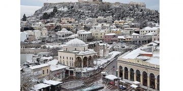 Υπέροχες φωτογραφίες από την χιονισμένη Αθήνα