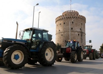 Πορεία αγροτών με τρακτέρ σήμερα στη Θεσσαλονίκη