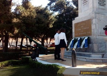 Στεφάνια κατέθεσαν μαθητές στο ηρώο του Γ΄ Σώματος Στρατού