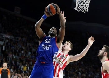Euroleague: Αναντολού Εφές-Ολυμπιακός 64-60