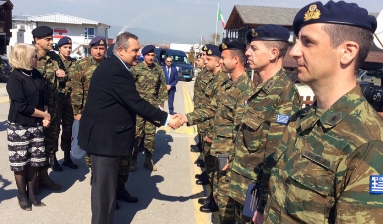 Στην Ελληνική Δύναμη Κοσόβου ο Πάνος Καμμένος