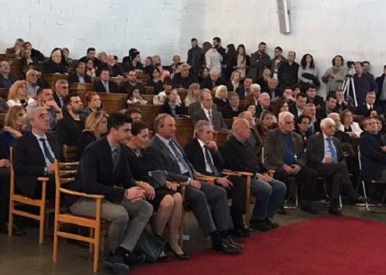 Ο Καραμανλής στην παρουσίαση της βιογραφίας του Μιχάλη Μενιδιάτη
