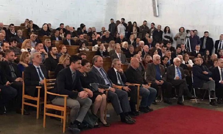 Ο Καραμανλής στην παρουσίαση της βιογραφίας του Μιχάλη Μενιδιάτη