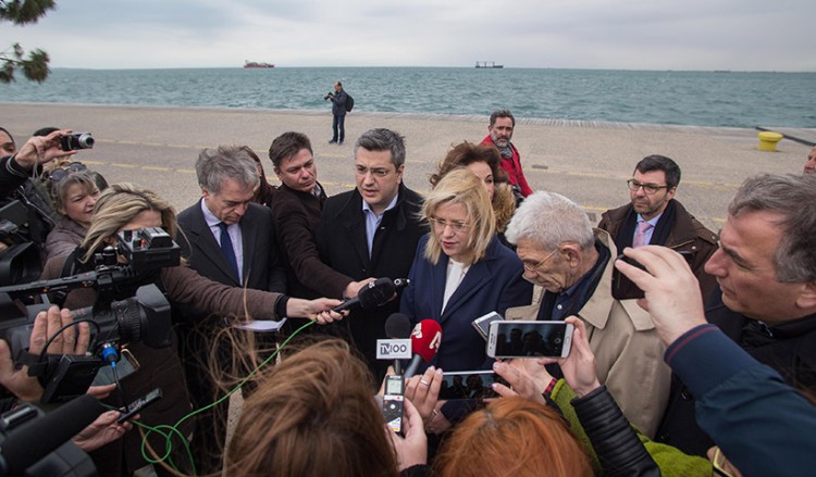 Στη Νέα Παραλία Θεσσαλονίκης η επίτροπος Περιφερειακής Ανάπτυξης, Κορίνα Κρέτσου