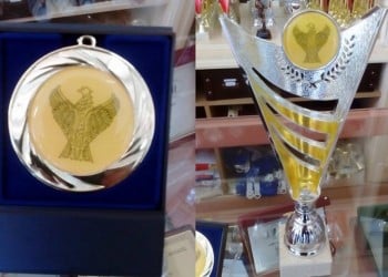Ο μονοκέφαλος αετός του Πόντου στα έπαθλα του 1ου Ποντιακού Κυπέλλου Δυναμικού Τριάθλου