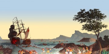 Ο Κανάρης, ο Φαβιέρος και ο Καραϊσκάκης σε ταπετσαρία από έναν ιστορικό γαλλικό οίκο