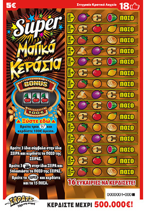 ΣΚΡΑΤΣ: 3.646.000 ευρώ σε κέρδη μοίρασε την προηγούμενη εβδομάδα!