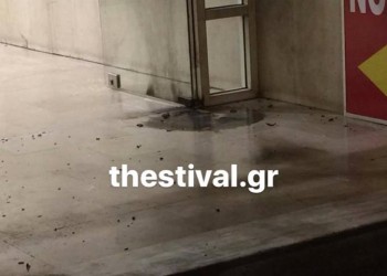 Μολότοφ στα γραφεία του ΣΥΡΙΖΑ στη Θεσσαλονίκη