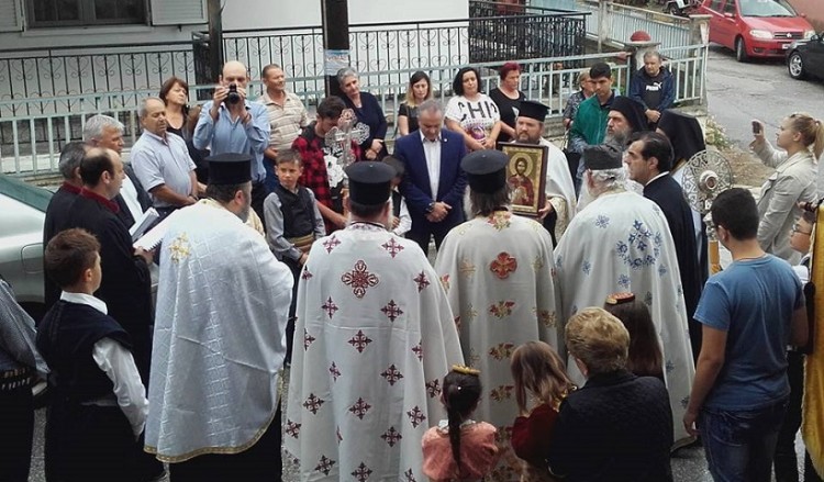 Στο Λάκκωμα Χαλκιδικής υποδέχτηκαν την εικόνα του Αγίου Ιωάννου του Τραπεζούντιου του Νεομάρτυρος (φωτο)