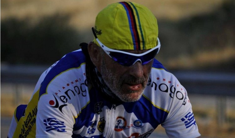 Ξεκίνησε ο ποδηλατικός άθλος του Στέλιου Βάσκου