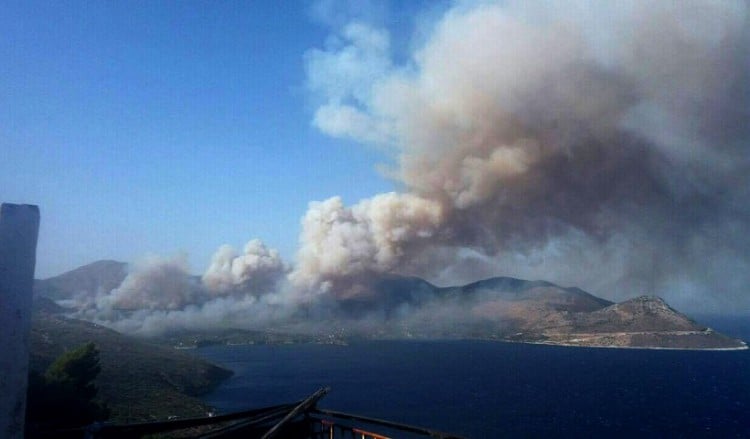 Φωτιές στην Κερατέα Αττικής και το Γραμματικό Ηλείας 6