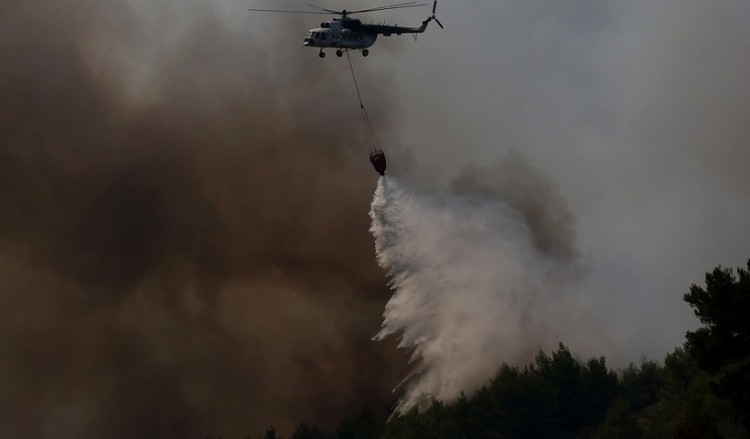 Η πύρινη λαίλαπα στην Ανατολική Αττική