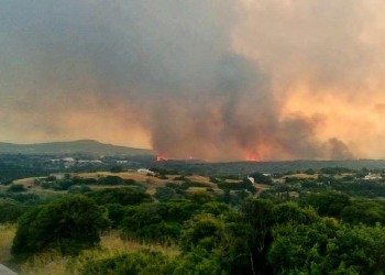 Αναζωπύρωση της φωτιάς στα Κύθηρα
