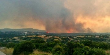 Αναζωπύρωση της φωτιάς στα Κύθηρα