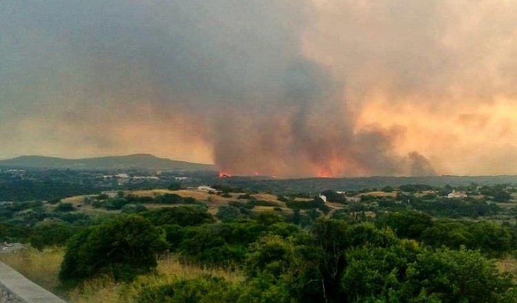 Αναζωπύρωση της φωτιάς στα Κύθηρα
