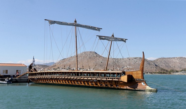 Η τριήρης Ολυμπιάς στη… Ναυμαχία της Σαλαμίνας