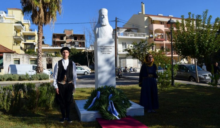 Αποκαλυπτήρια της προτομής του Αγίου Χρυστοστόμου Σμύρνης στην Καλαμάτα