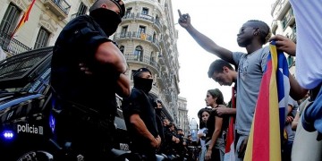 Διαδηλώσεις στη Βαρκελώνη στον απόηχο της αστυνομικής βίας που σημάδεψε το δημοψήφισμα της ανεξαρτησίας