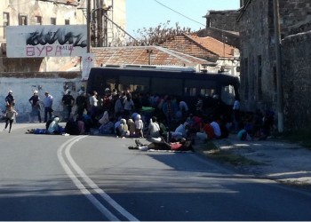 Μυτιλήνη: Νέα κινητοποίηση μεταναστών και προσφύγων από τον καταυλισμό της Μόριας