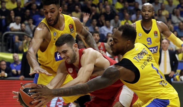 Euroleague: Μακάμπι-Ολυμπιακός 68-69