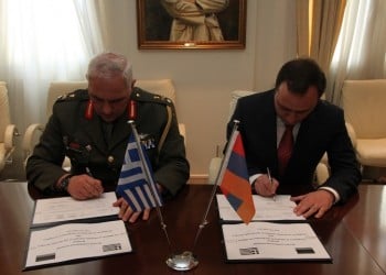 Υπεγράφη Πρόγραμμα Στρατιωτικής Συνεργασίας Ελλάδας-Αρμενίας