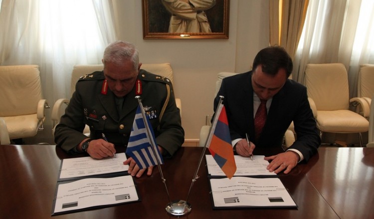 Υπεγράφη Πρόγραμμα Στρατιωτικής Συνεργασίας Ελλάδας-Αρμενίας