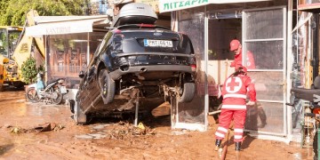Πρωτοφανείς καταστροφές στη Σύμη από την «Ευρυδίκη» (φωτο)