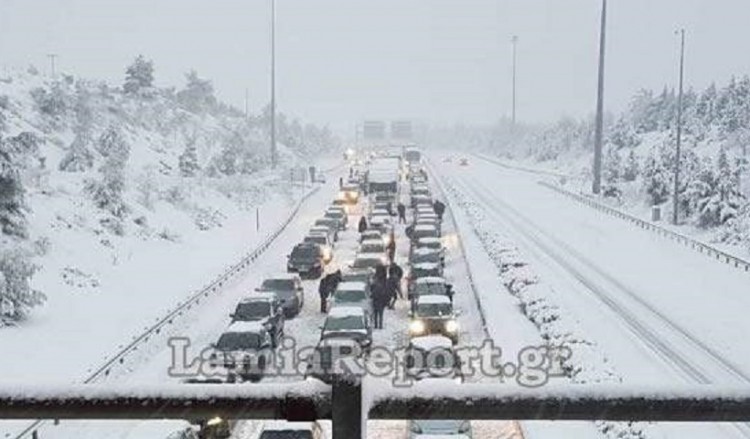 Μόνο ΙΧ κινούνται μεταξύ Λαμίας και Αθήνας