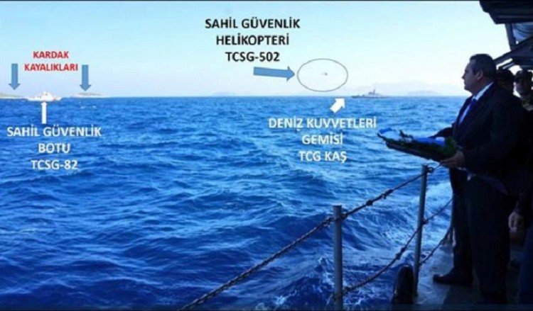 Ανακοίνωση του τουρκικού στρατού για το περιστατικό στα Ίμια