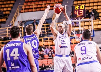 Νίκη-πρόκριση της Ελλάδας επί της Εσθονίας με 87-75