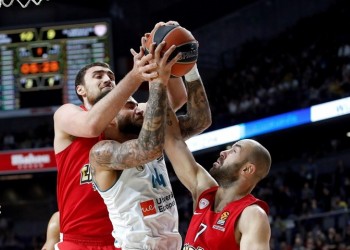 Euroleague: Ρεάλ Μαδρίτης - Ολυμπιακός 79-80