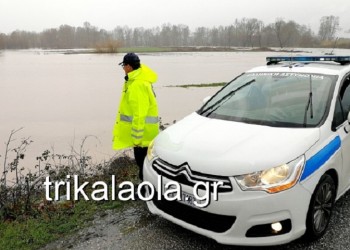 Προβλήματα στα Τρίκαλα από τις ισχυρές βροχοπτώσεις