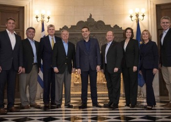 Συνάντηση Τσίπρα με γερουσιαστές του αμερικανικού Κογκρέσου