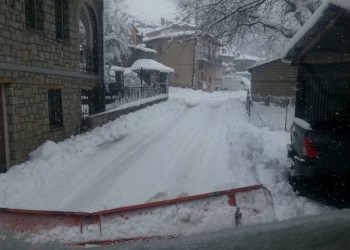 Η «Ιοκάστη» σκέπασε με χιόνι τα ορεινά της Ηπείρου