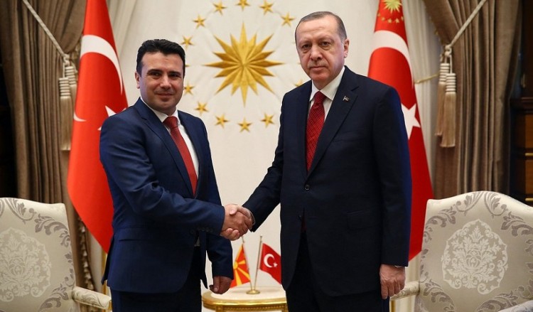 Στήριξη Ερντογάν σε Ζάεφ για το θέμα της ονομασίας της πΓΔΜ