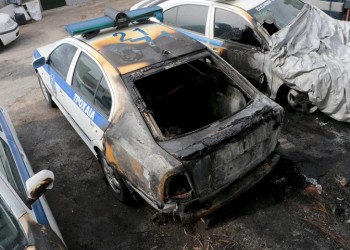 Επίθεση με γκαζάκια στην τροχαία Δυτικής Αττικής