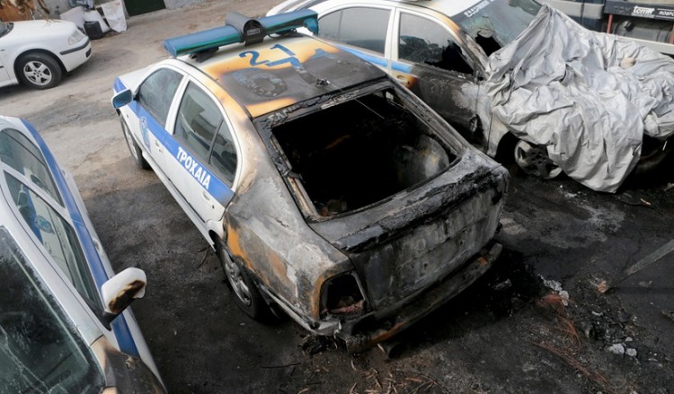 Επίθεση με γκαζάκια στην τροχαία Δυτικής Αττικής