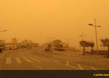 Η Κρήτη «πνίγεται» από την αφρικανική σκόνη (φωτο) - Media Gallery