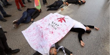 Διαμαρτυρία Κούρδων στη Θεσσαλονίκη για την τουρκική εισβολή στο Αφρίν