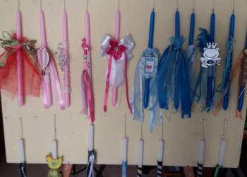 Πασχαλινές λαμπάδες ετοιμάζουν τα παιδιά του Συλλόγου Ποντίων Ελευθερίου-Κορδελιού